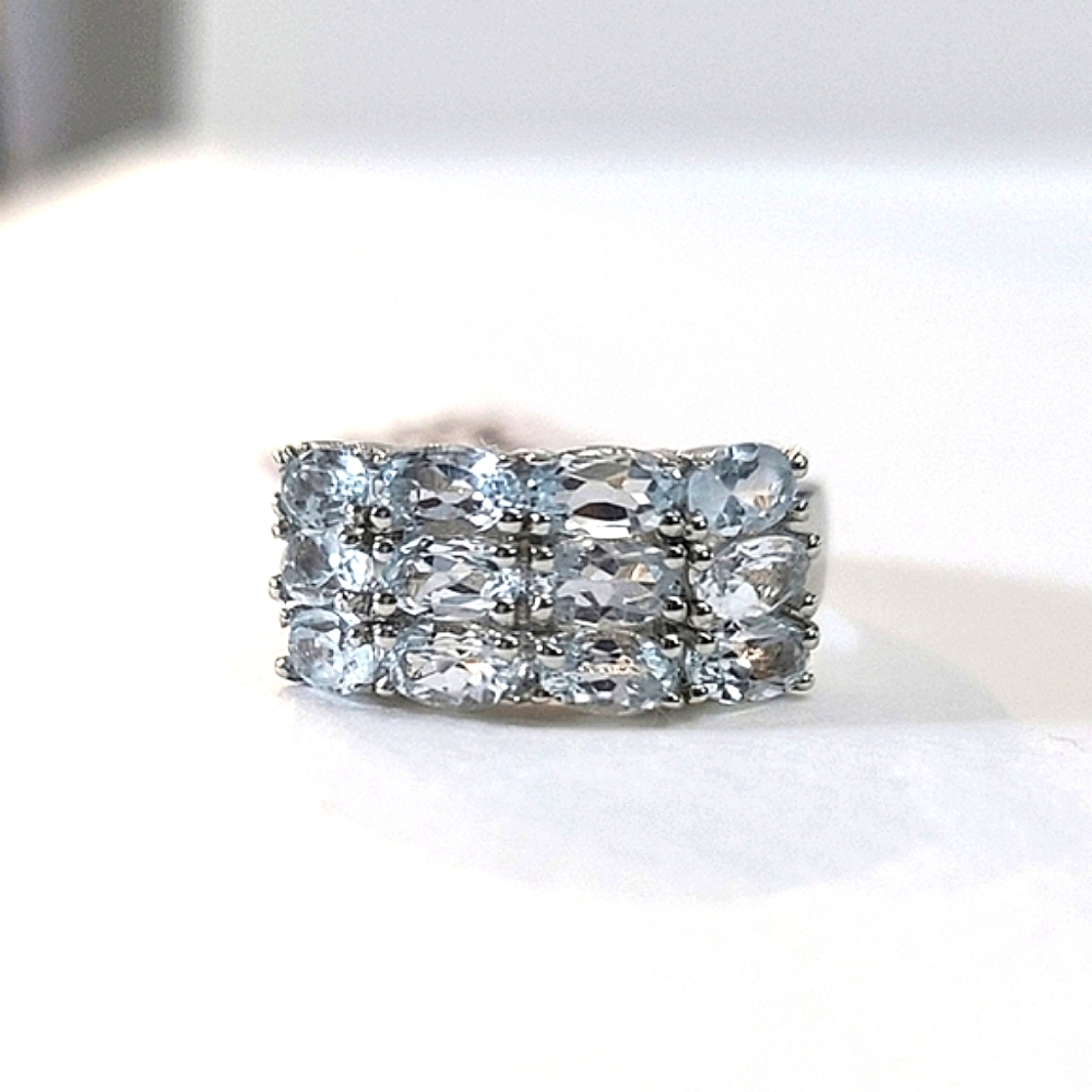 Sterling Silver Topaz Ring